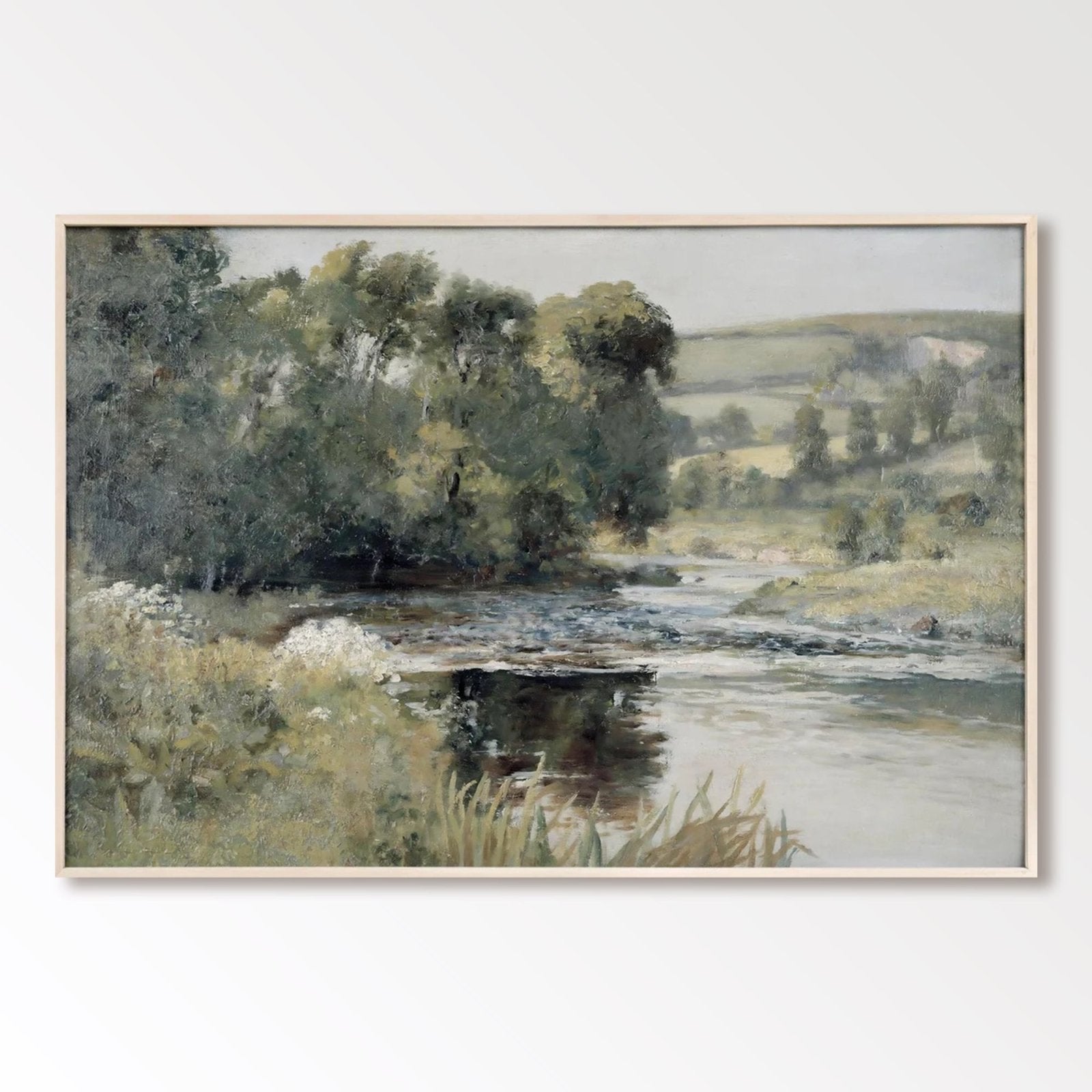 Abstrakt maleri "Ruststroom"