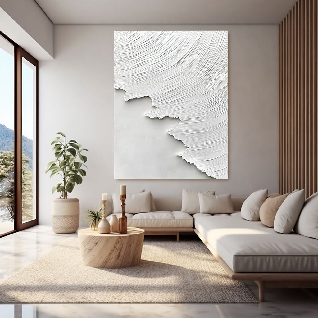 Abstract Painting "Serenidad Blanca”