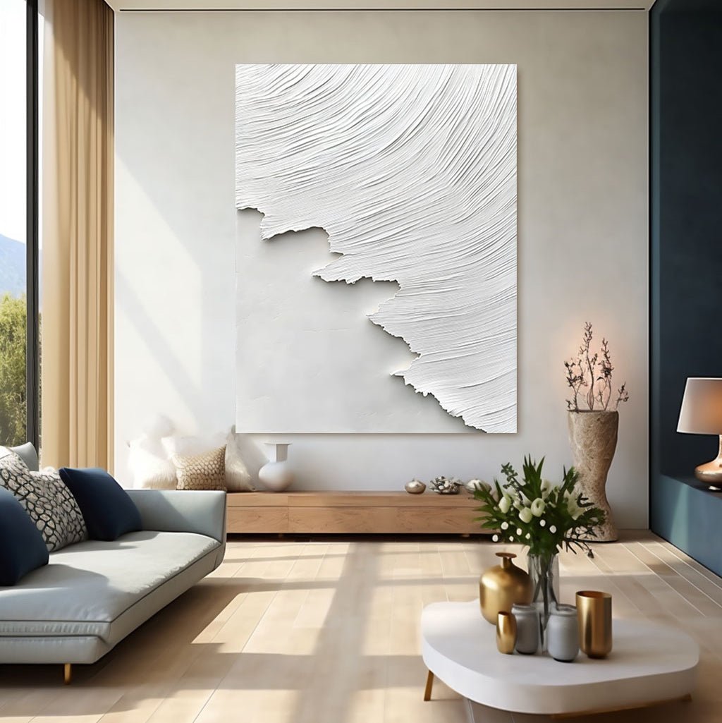 Abstract Painting "Serenidad Blanca”