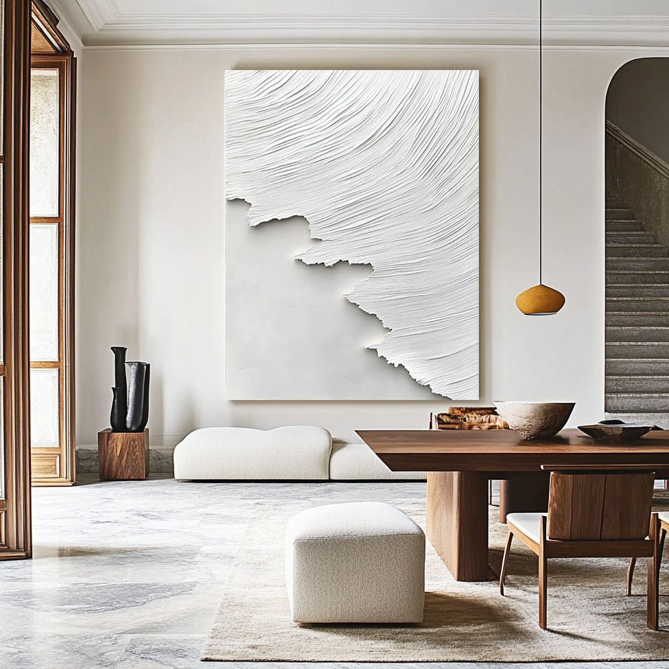 Abstract Painting "Serenidad Blanca”