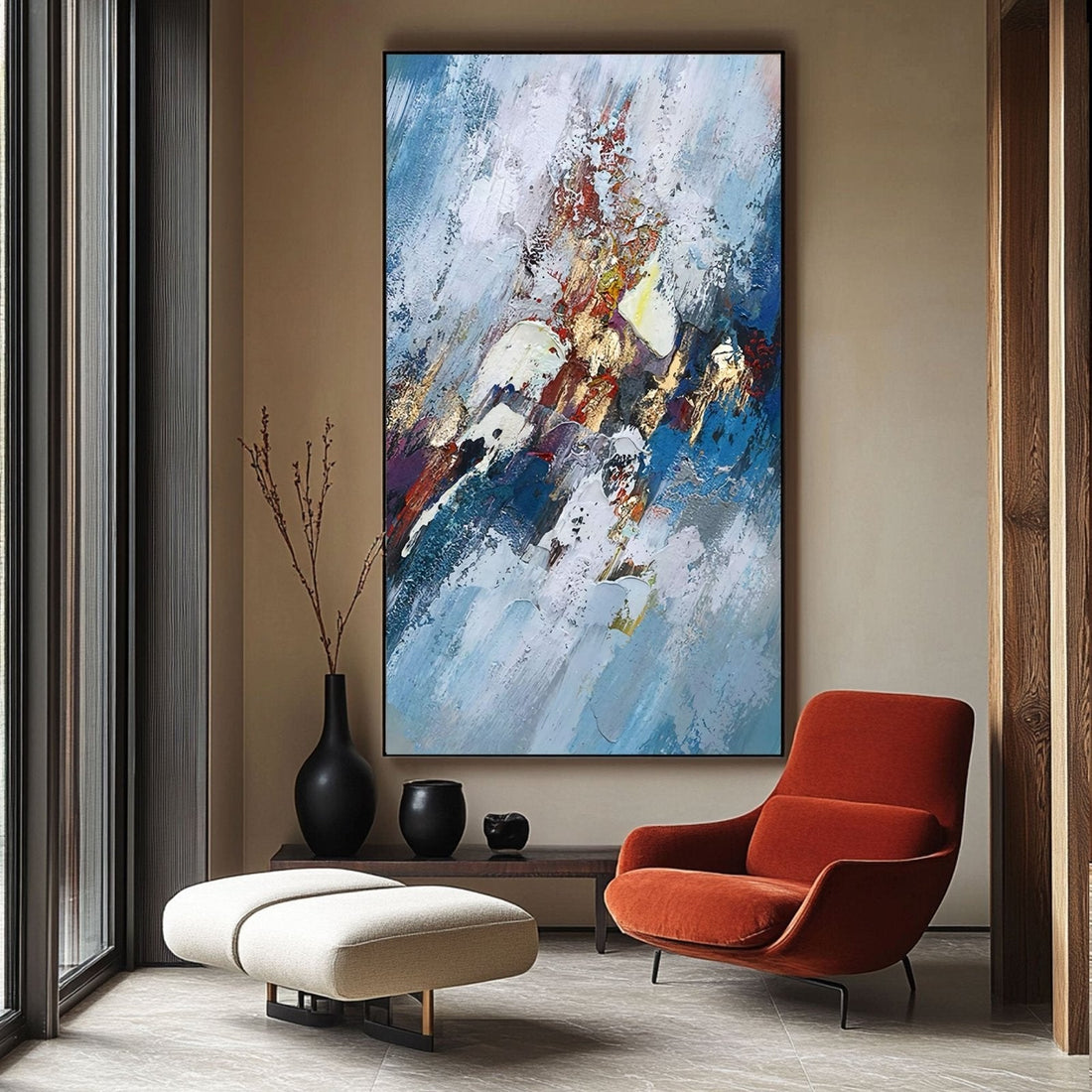 Abstraktes Gemälde „Sírvárnité“