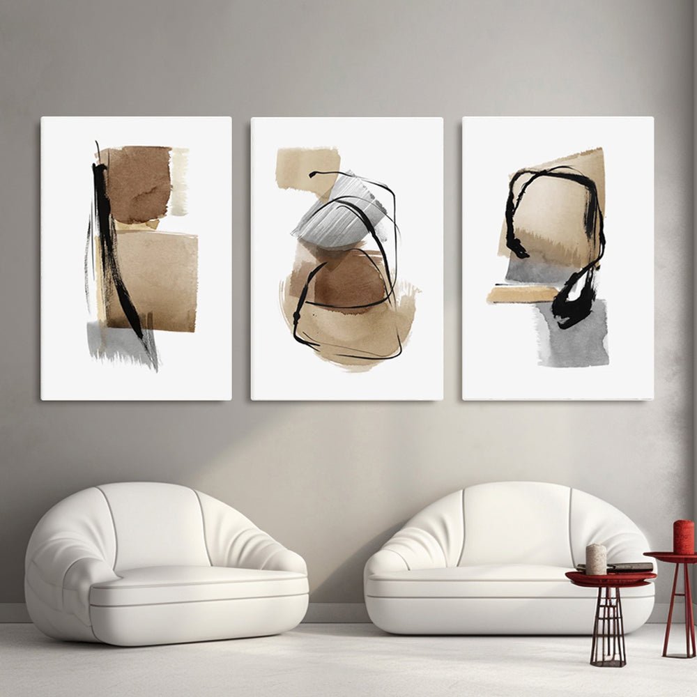 Abstract Painting "Silencio Trazado"