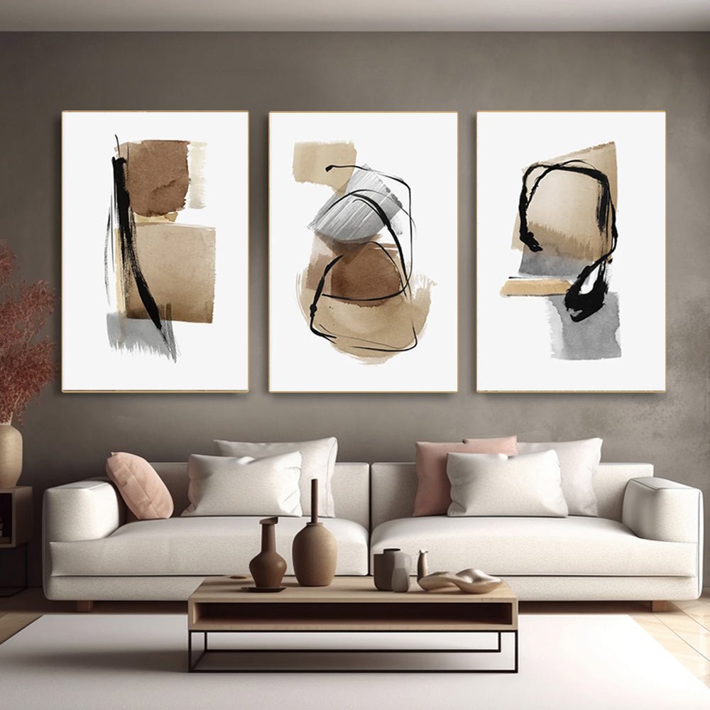 Abstract Painting "Silencio Trazado"