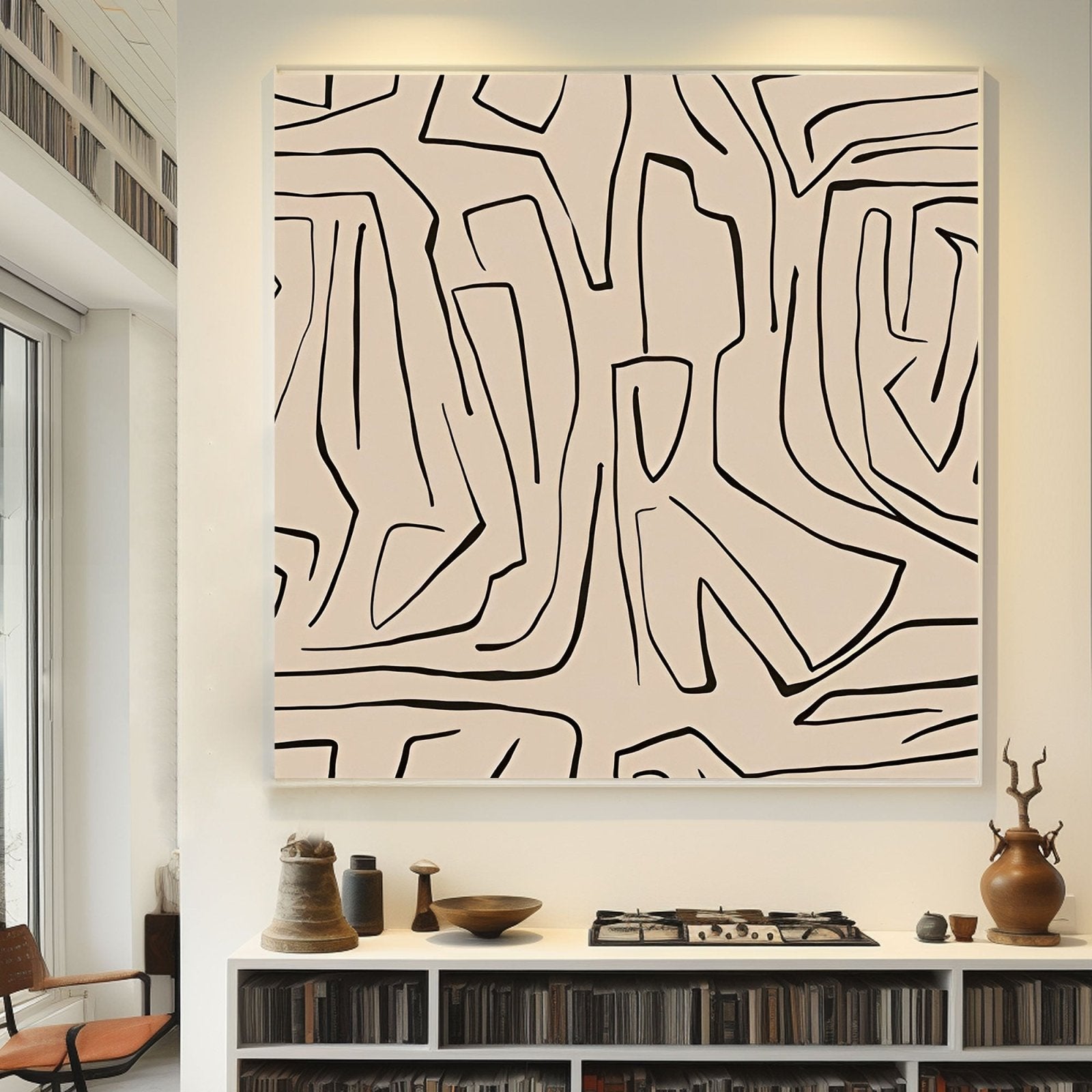 Abstract Painting "Silent Contrast"