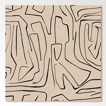 Abstract Painting "Silent Contrast"