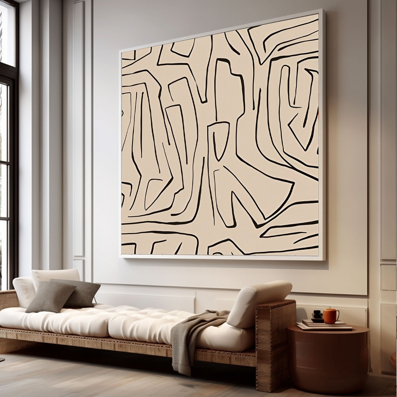 Abstract Painting "Silent Contrast"