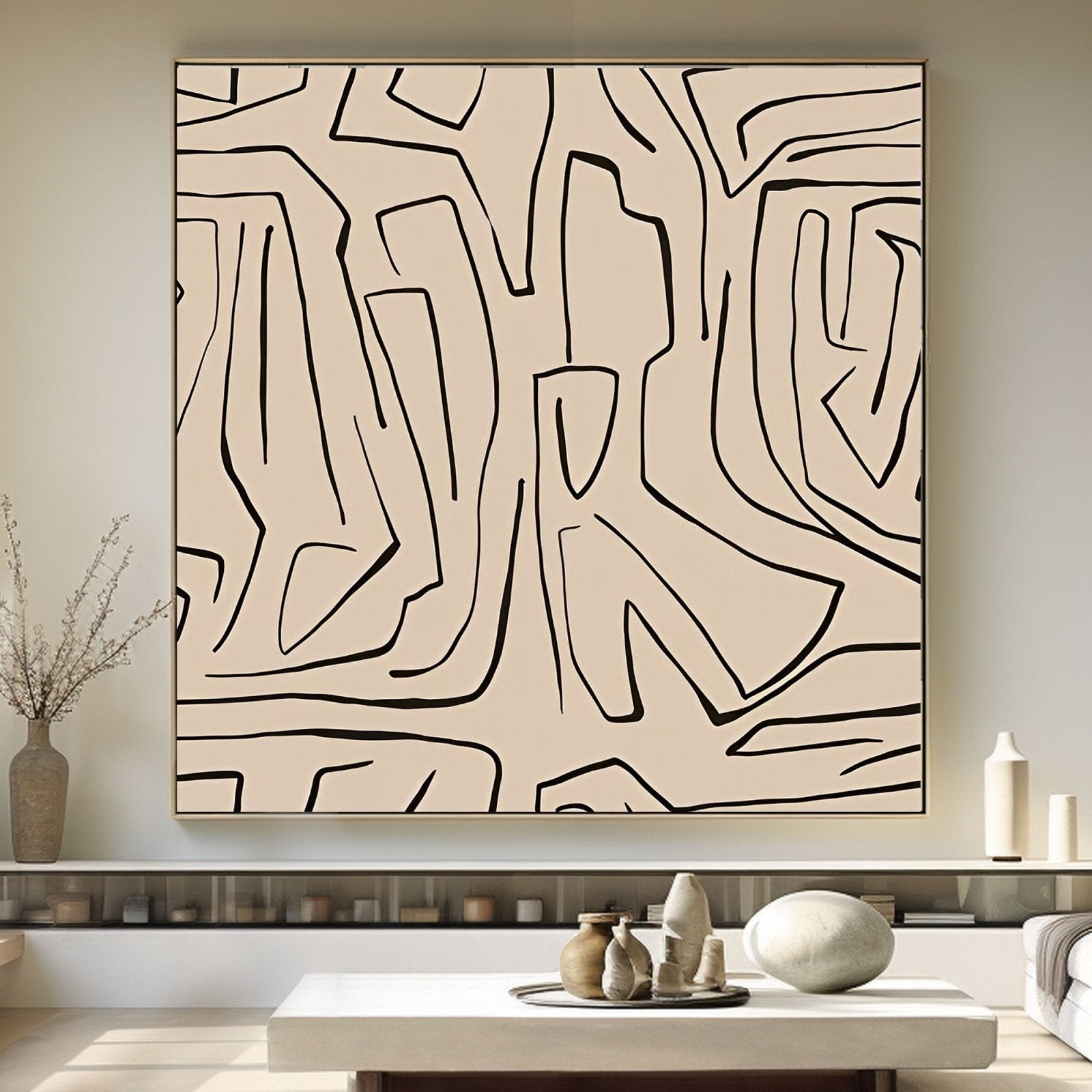 Abstract Painting "Silent Contrast"