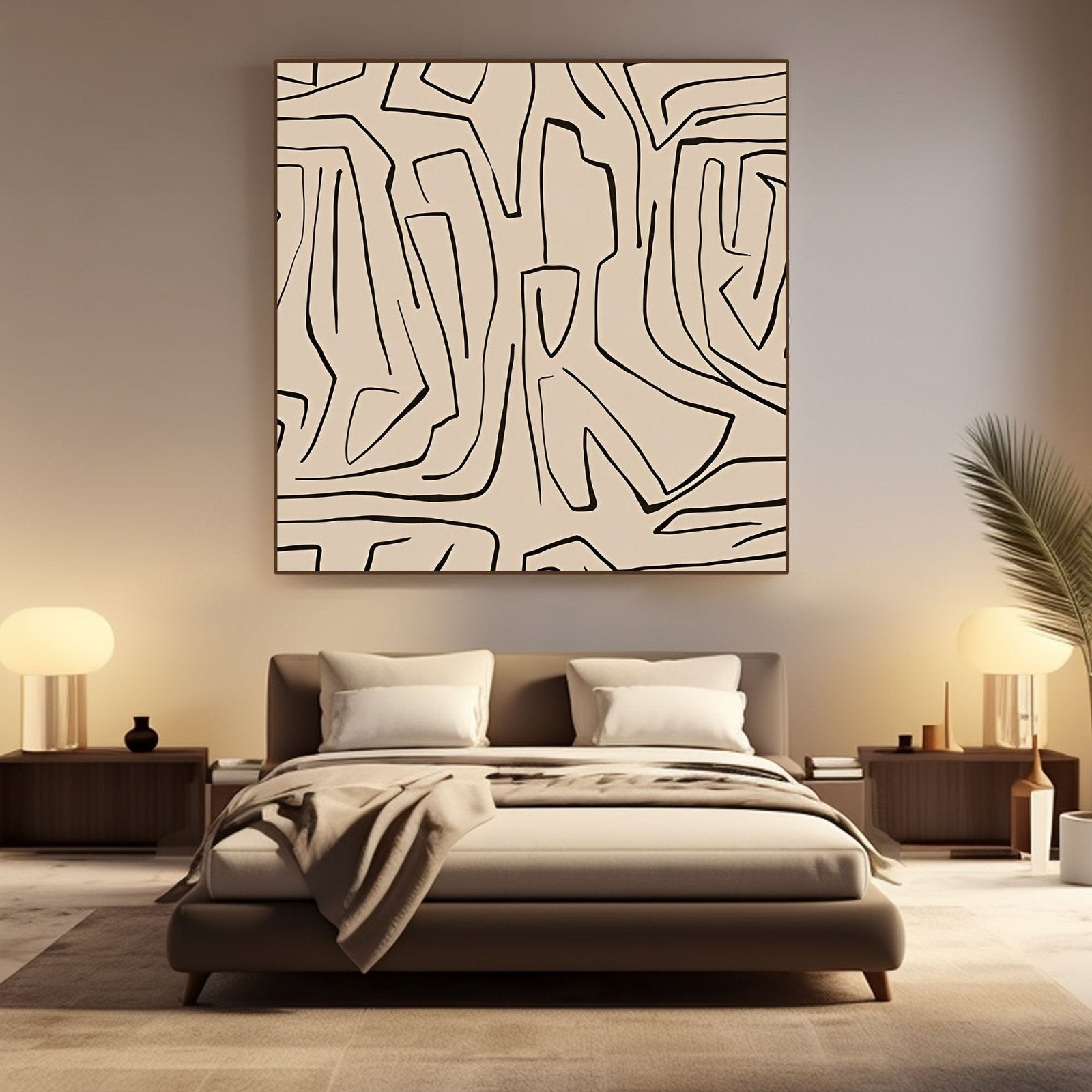 Abstract Painting "Silent Contrast"