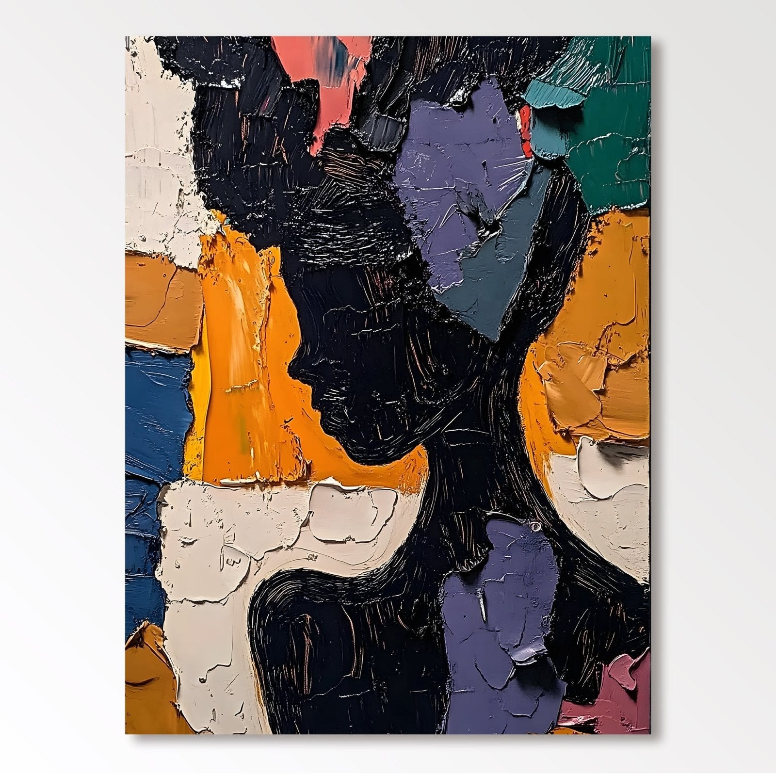 Abstrakt maleri "Silhueta Multicolor"