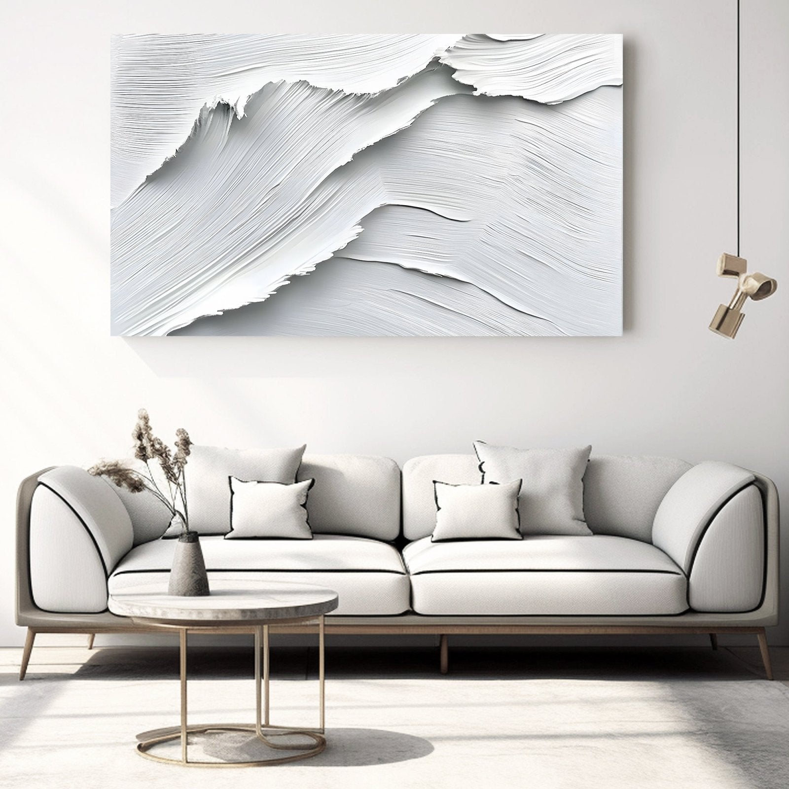 Abstract Painting "Siluetas Blancas"