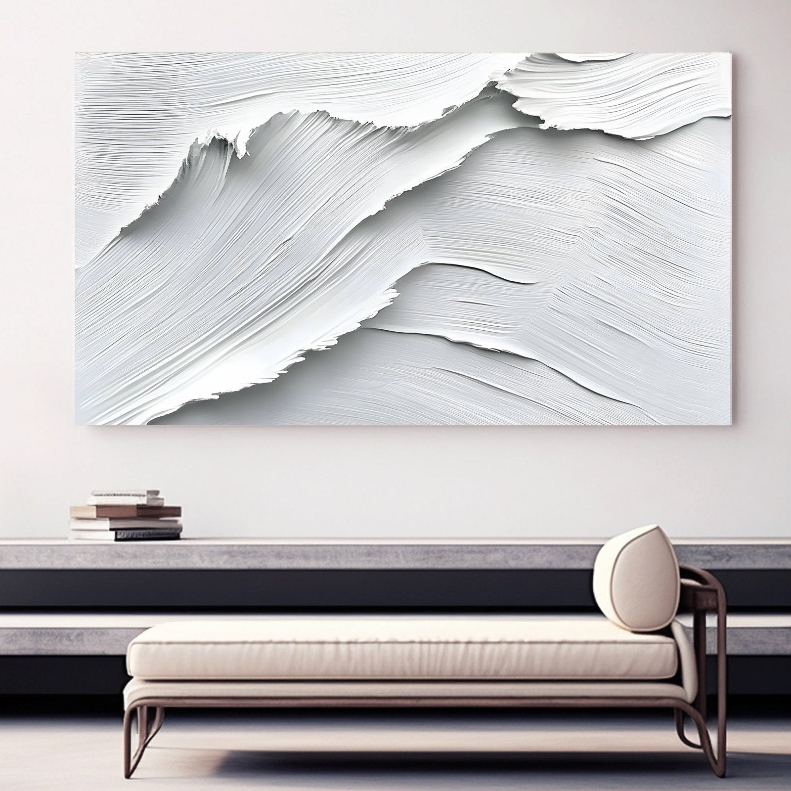 Abstract Painting "Siluetas Blancas"