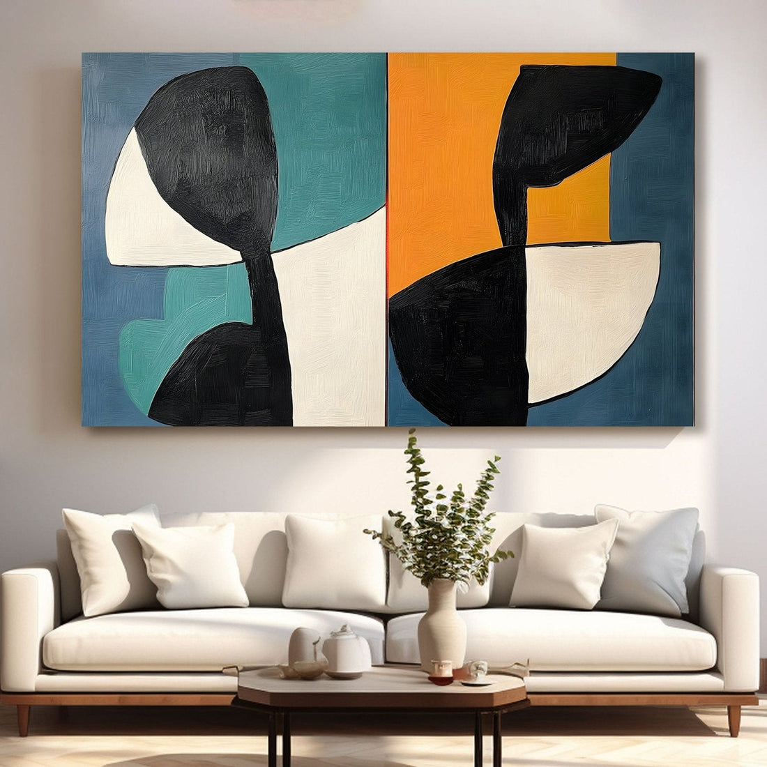 Abstract Painting "Simetría"