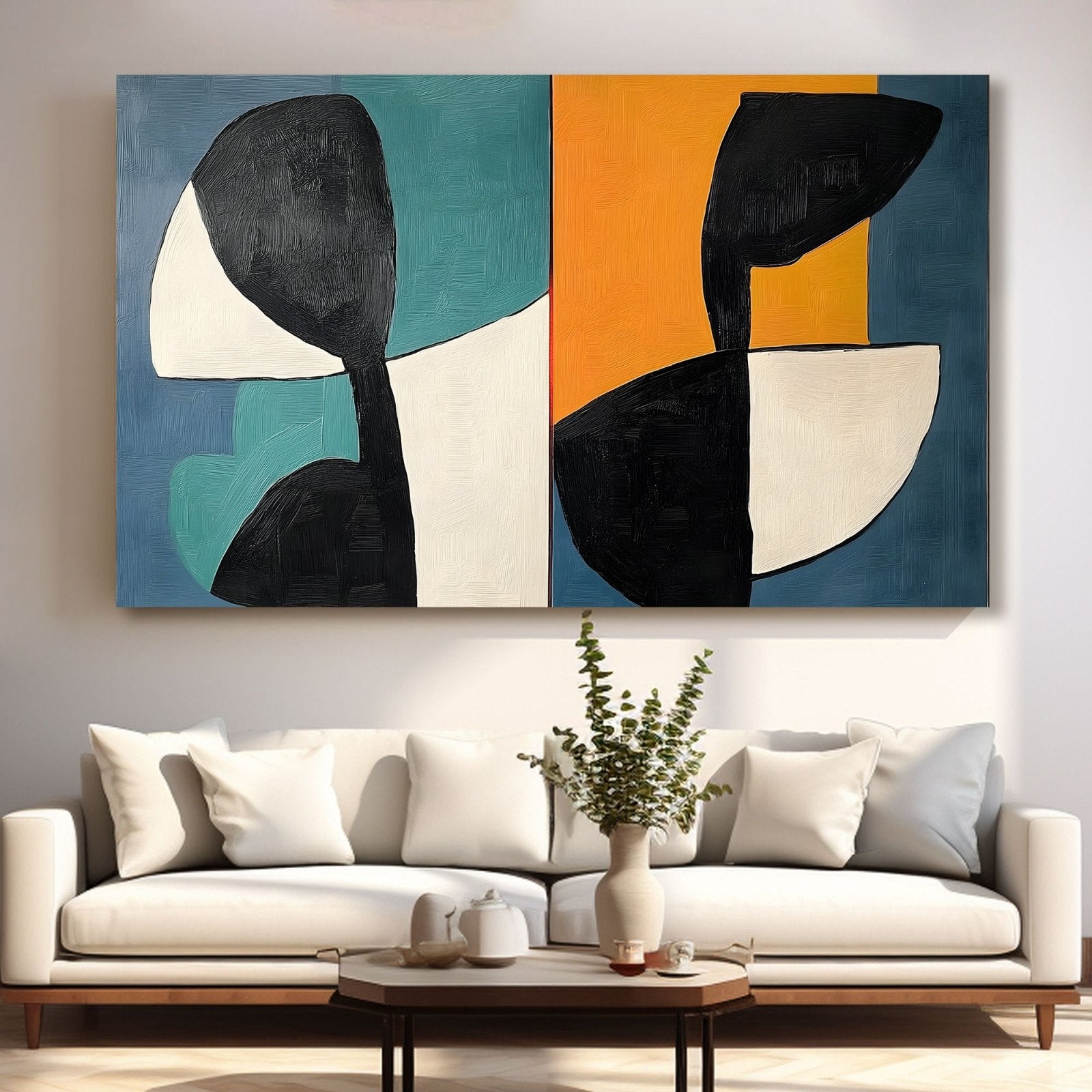 Abstract Painting "Simetría"