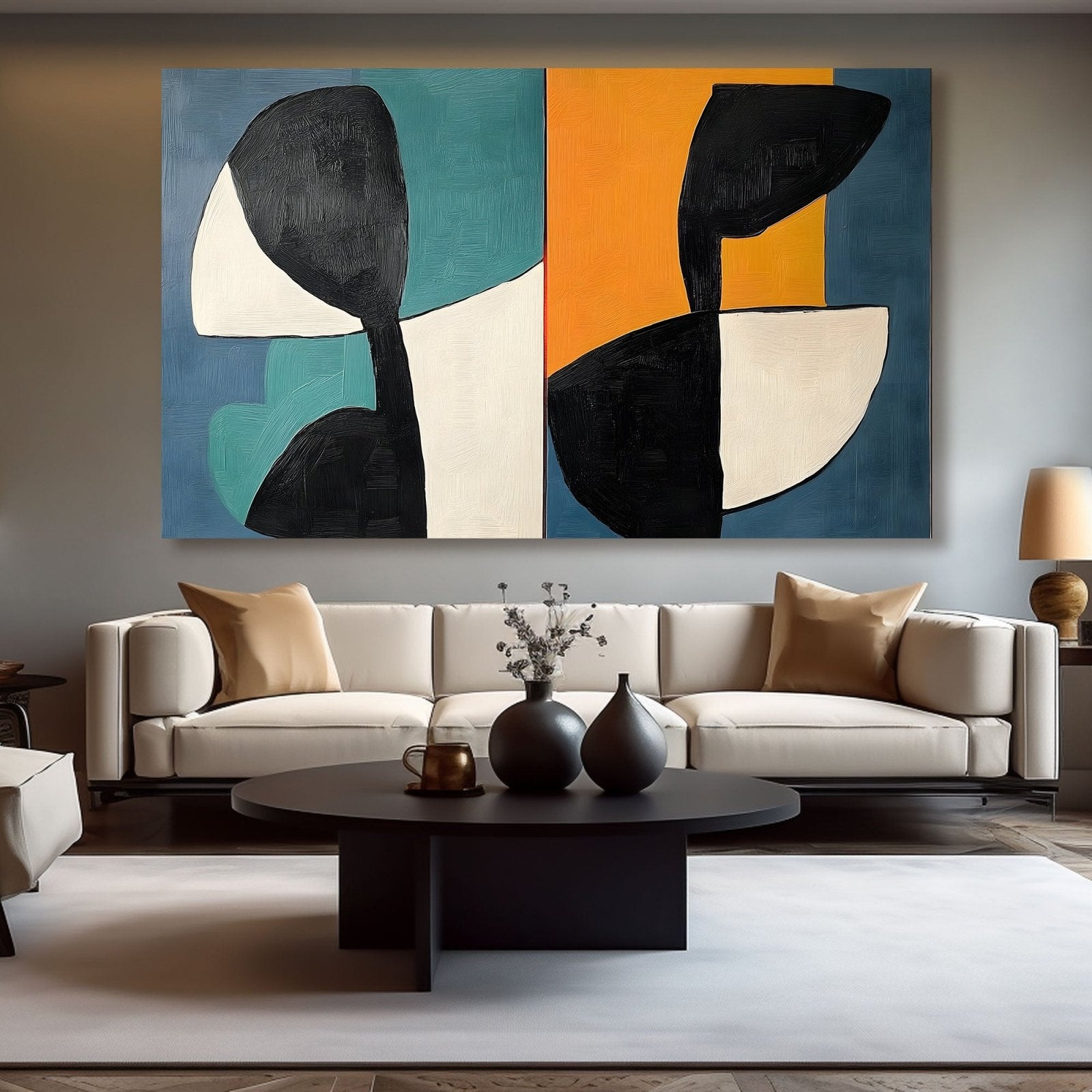 Abstract Painting "Simetría"
