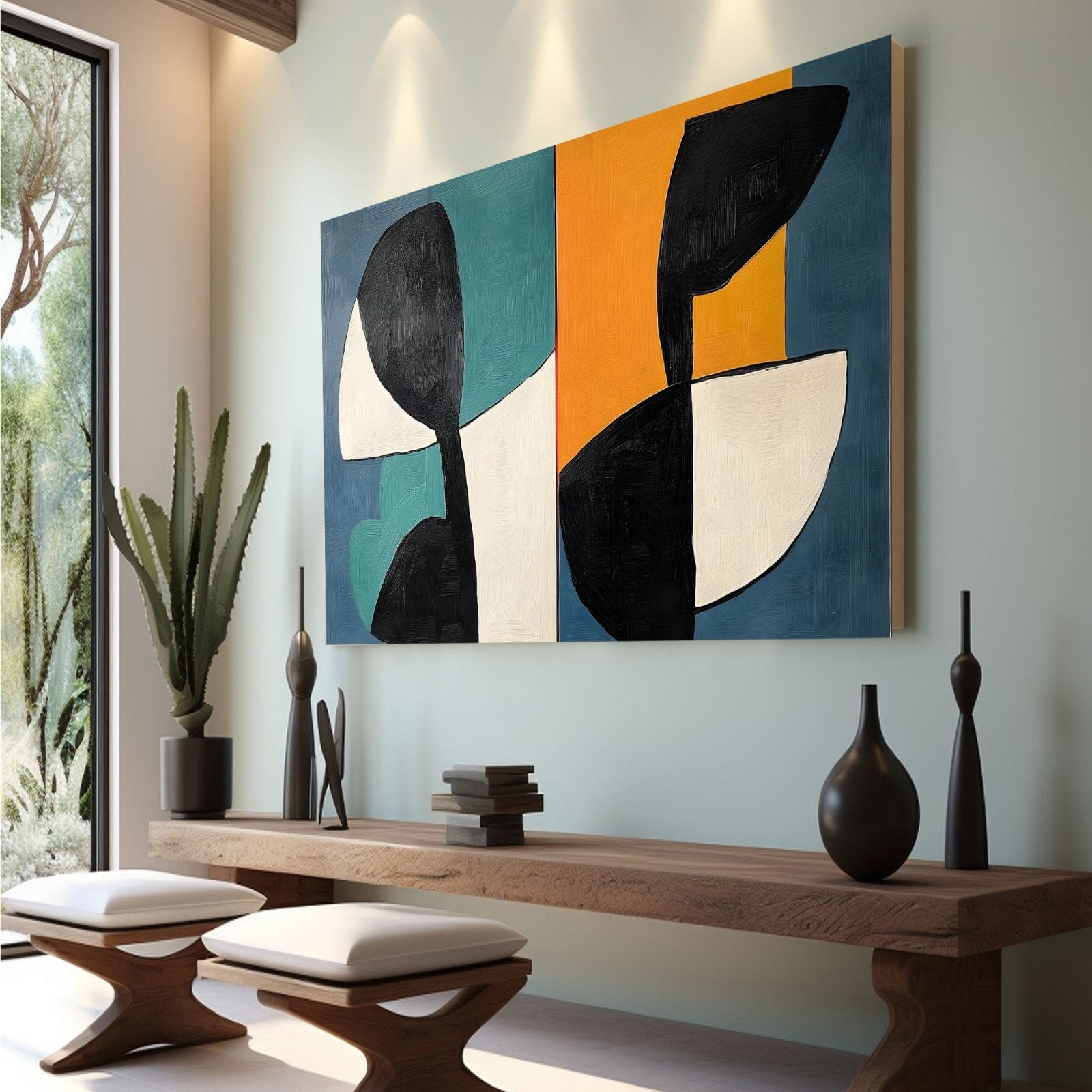 Abstract Painting "Simetría"