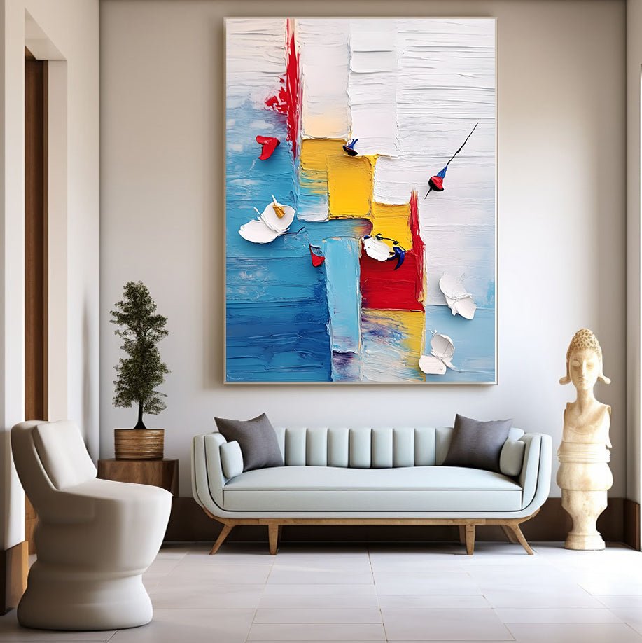 Abstrakt maleri "Sinfonía de Colores"