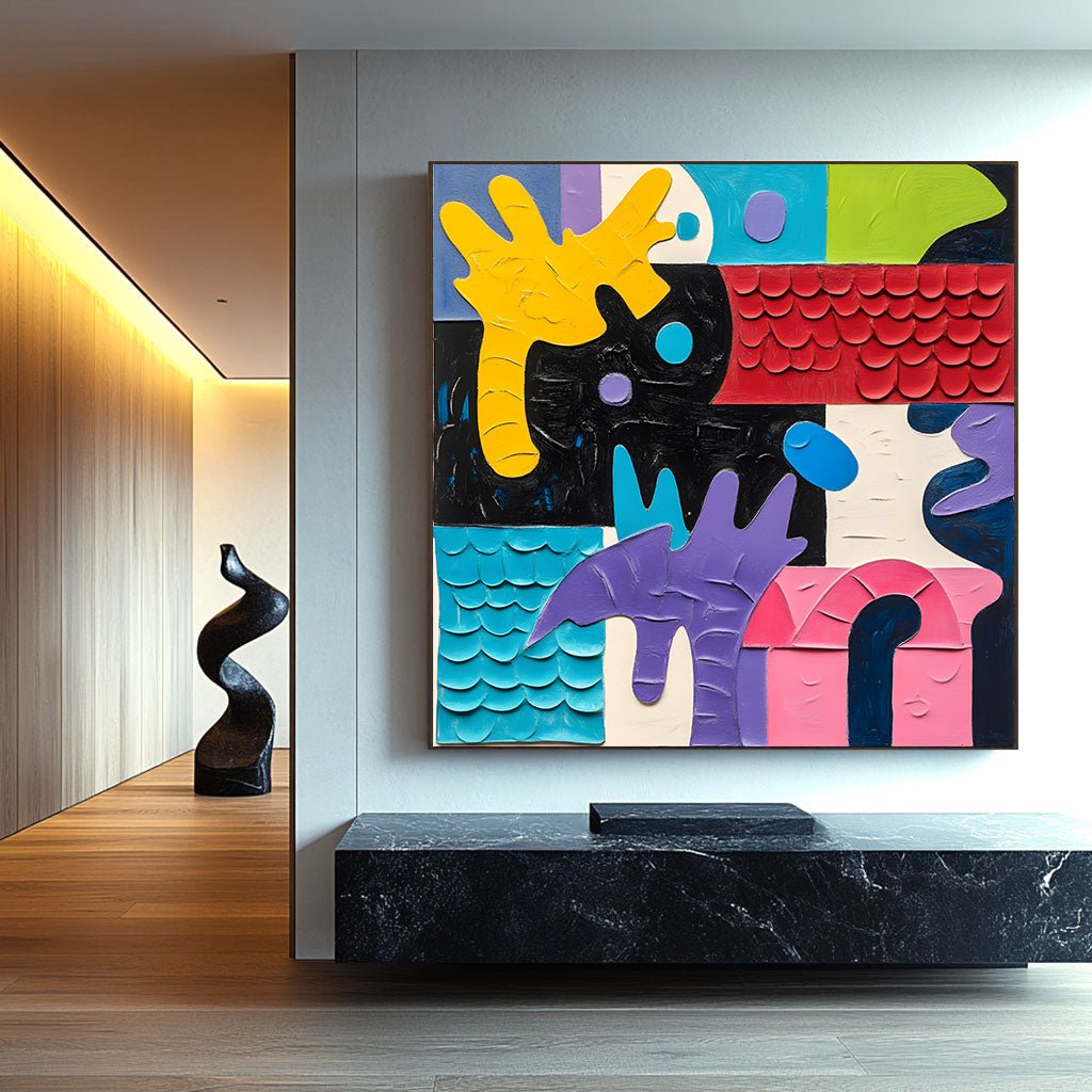 Abstract Painting "Sinfonía de Tintes”