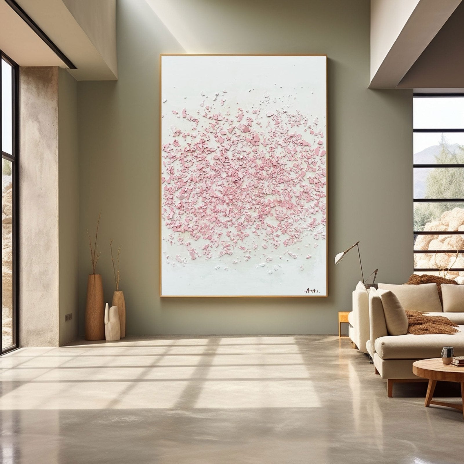 Abstract Painting "Smulor av Dröm”