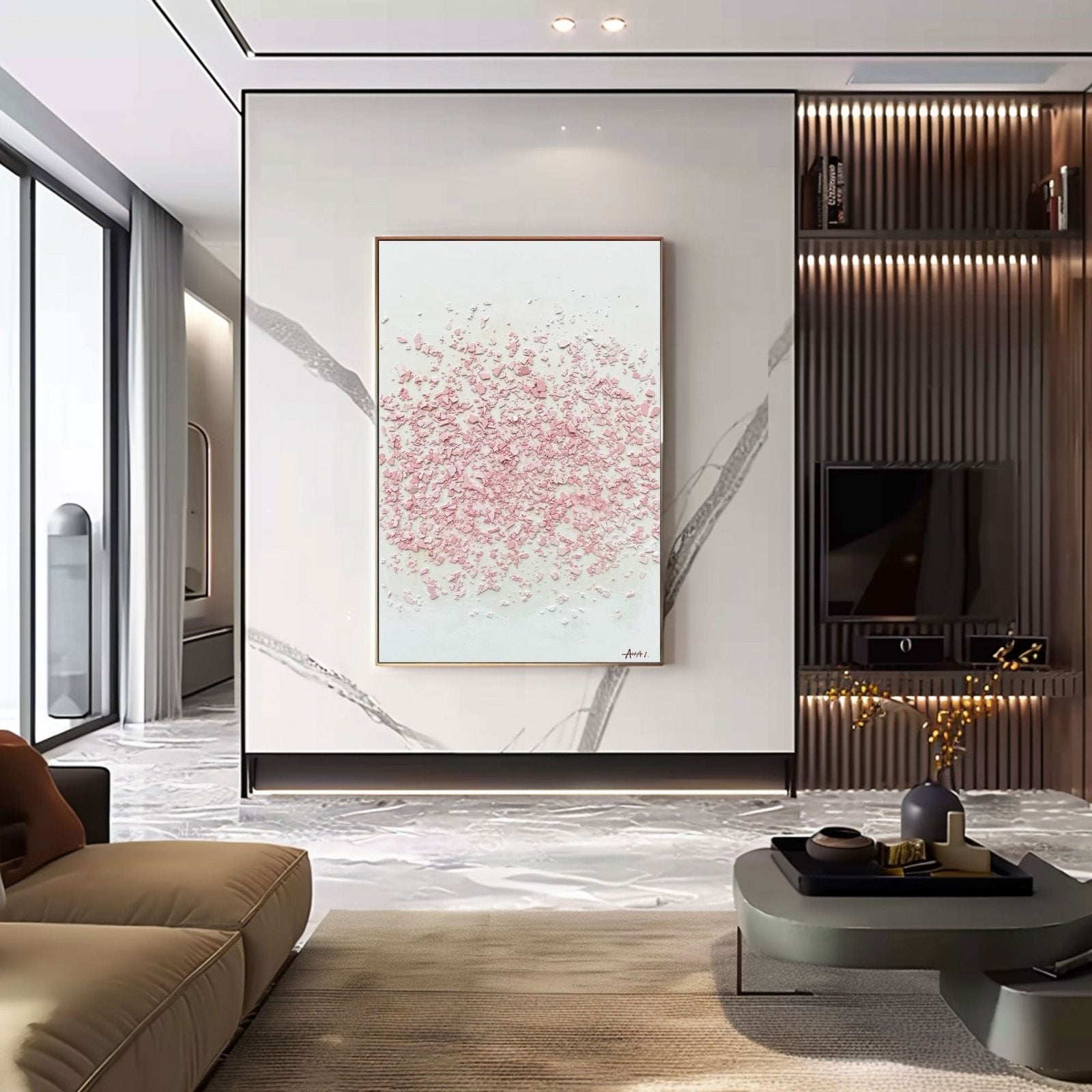 Abstract Painting "Smulor av Dröm”