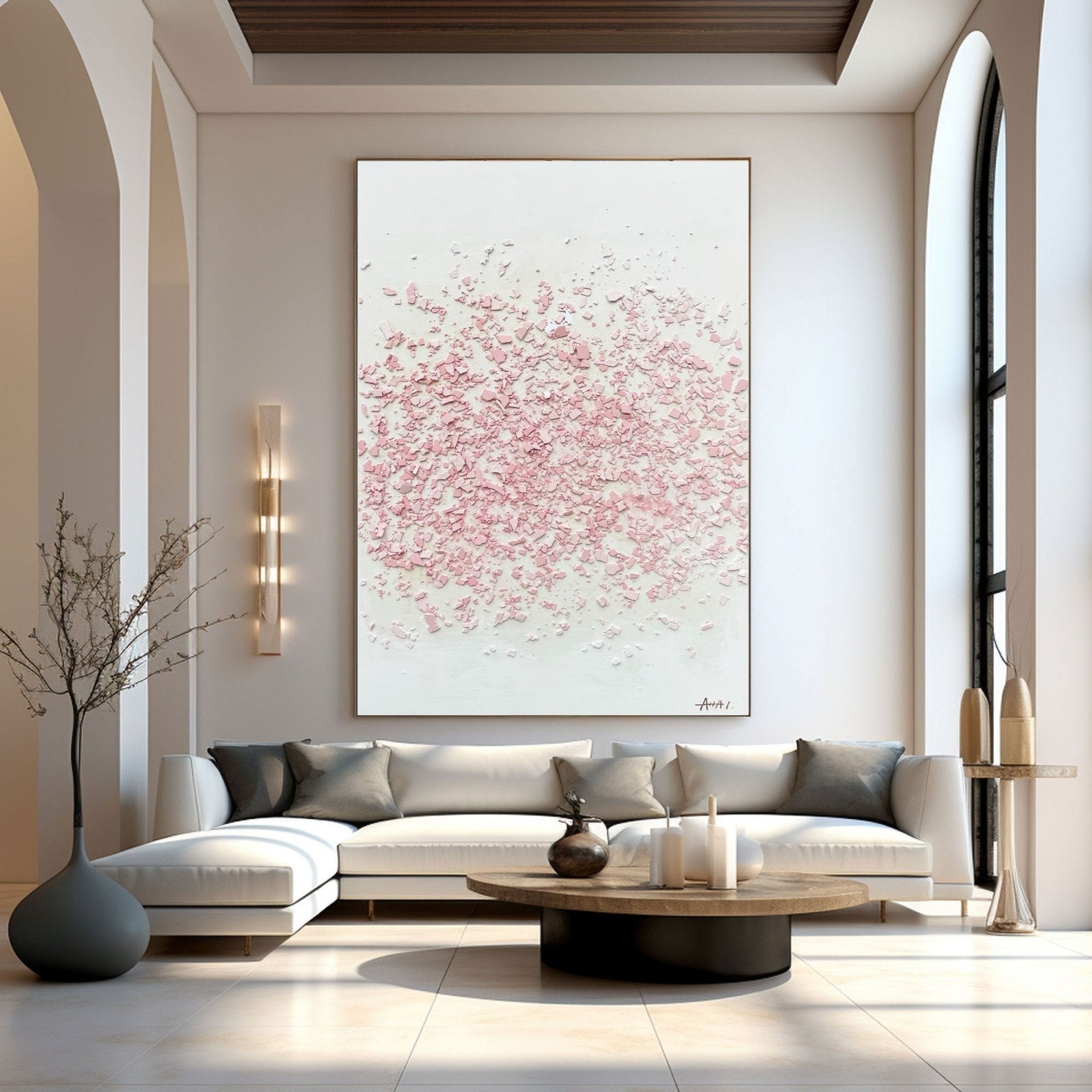 Abstract Painting "Smulor av Dröm”
