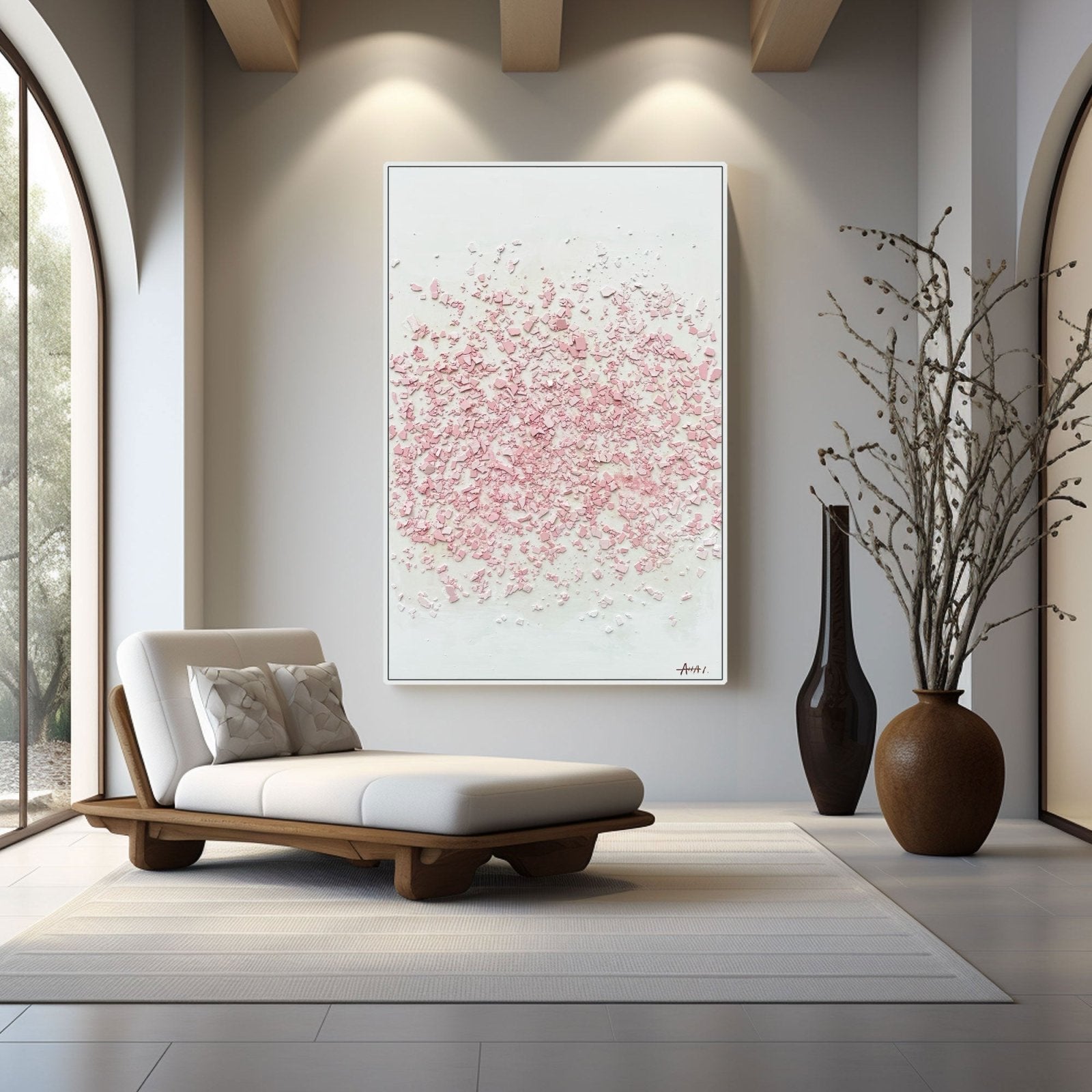 Abstract Painting "Smulor av Dröm”