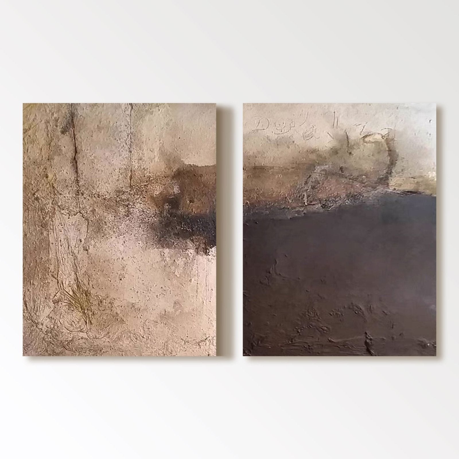 Abstraktes Gemälde „Souvenirs de la Terre“
