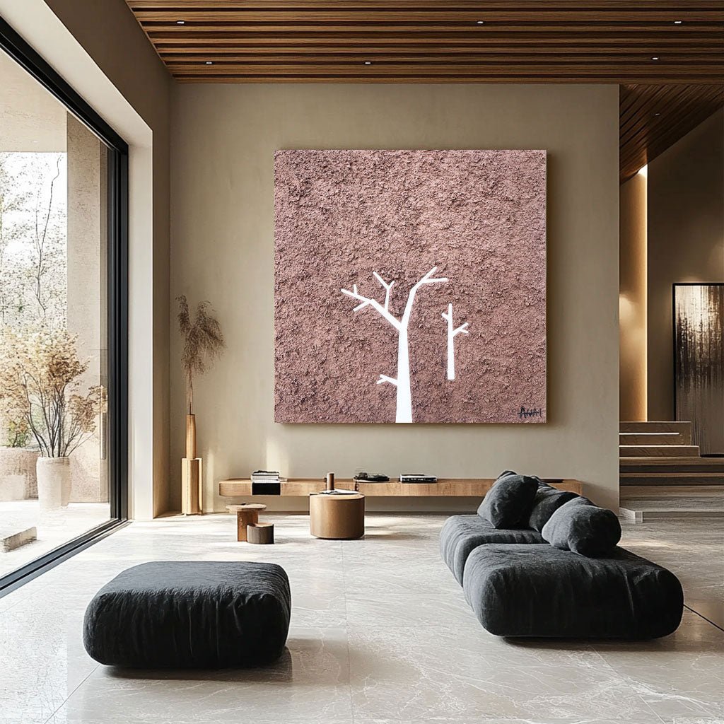 Abstract Painting "Strom v Samotě”