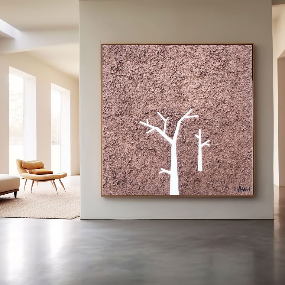 Abstract Painting "Strom v Samotě”