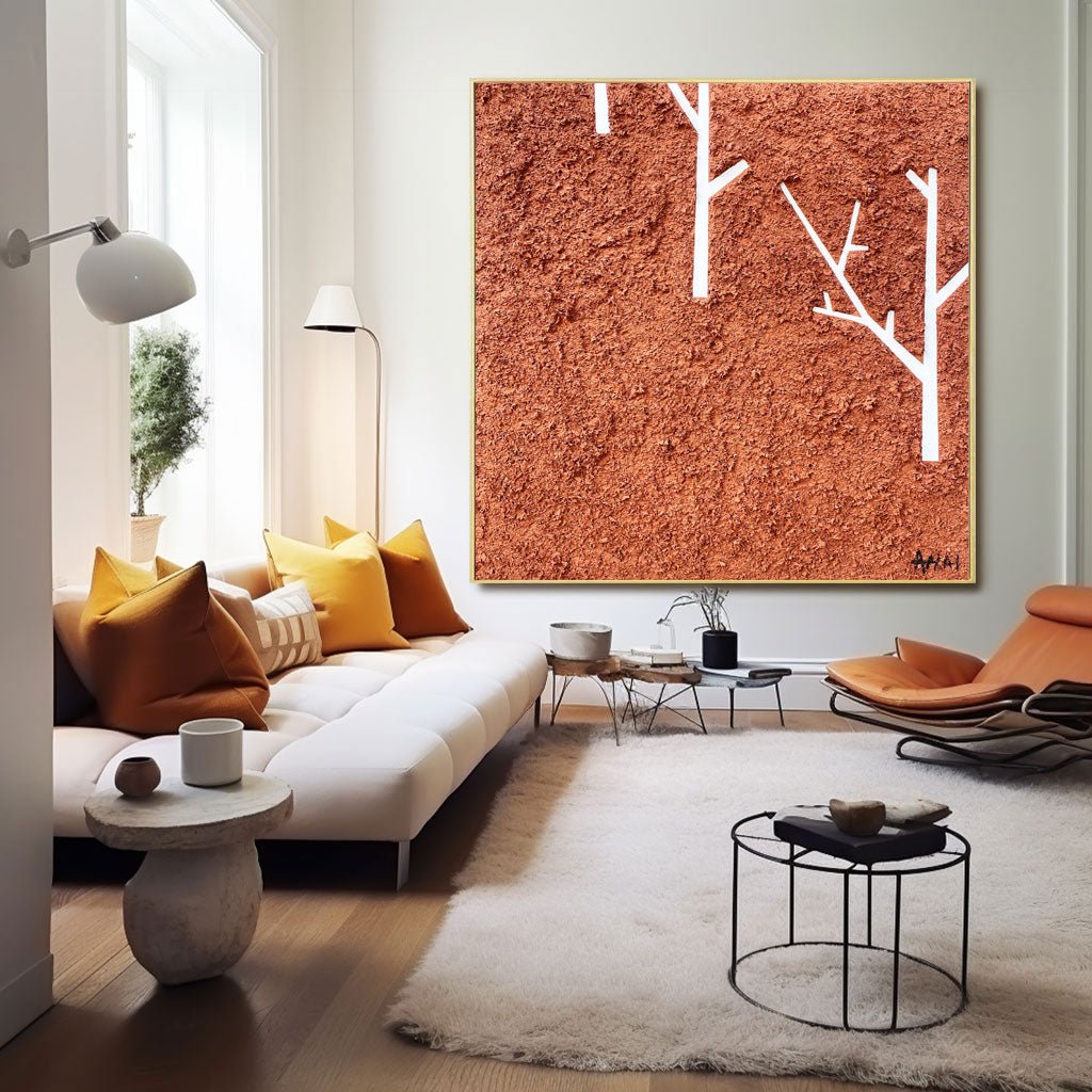 Abstract Painting "Stromy v Púšti”