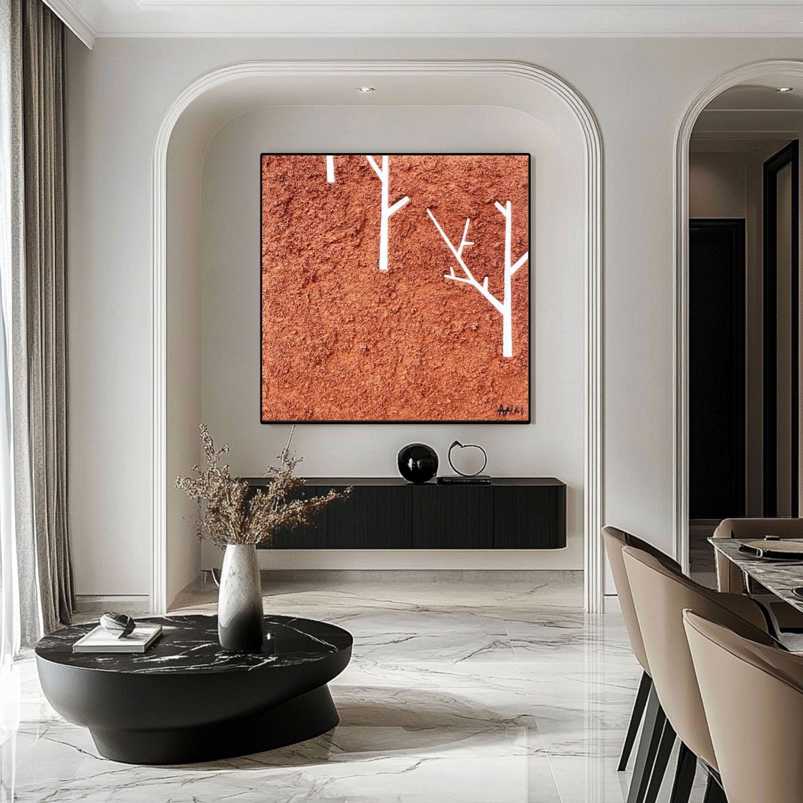 Abstract Painting "Stromy v Púšti”