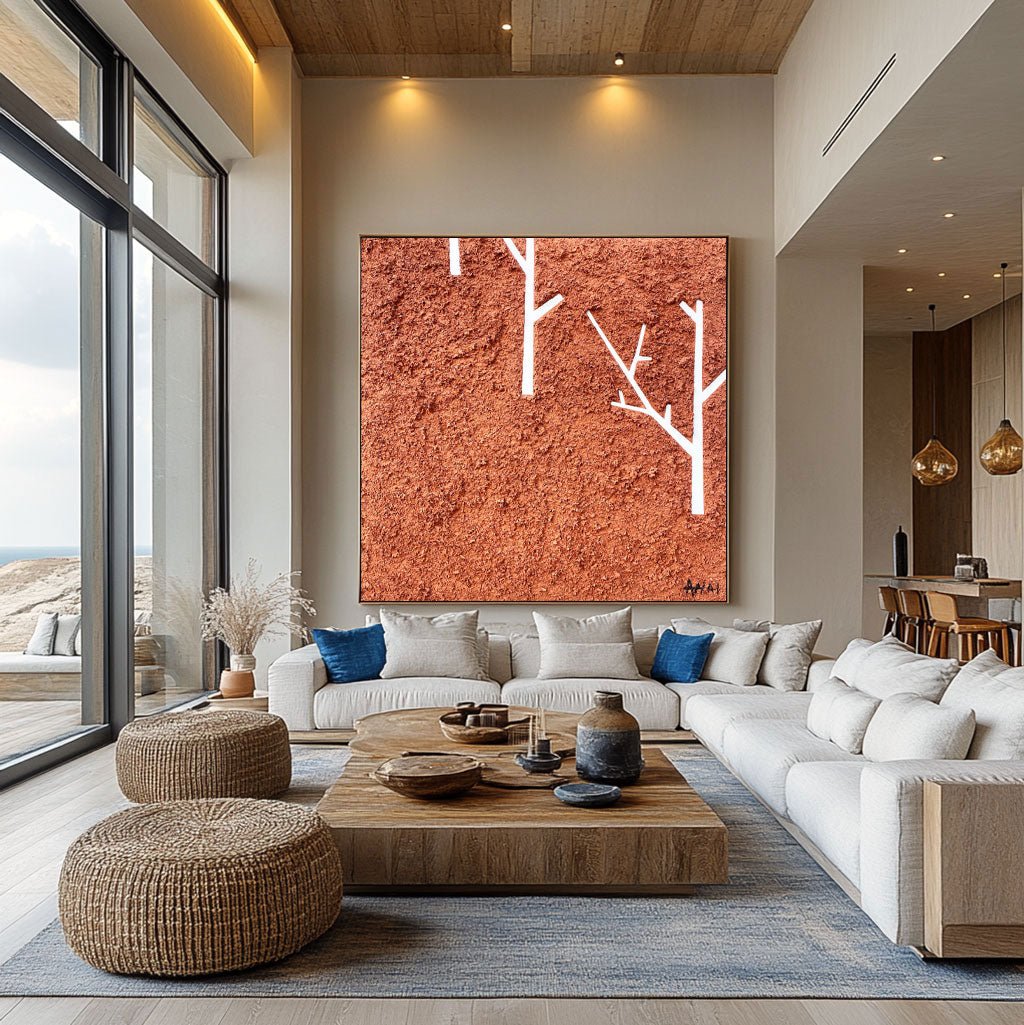 Abstract Painting "Stromy v Púšti”