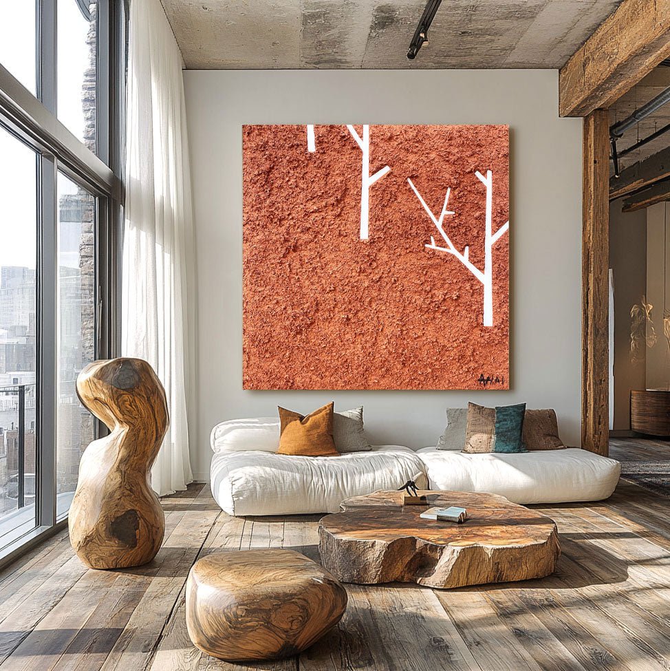 Abstract Painting "Stromy v Púšti”