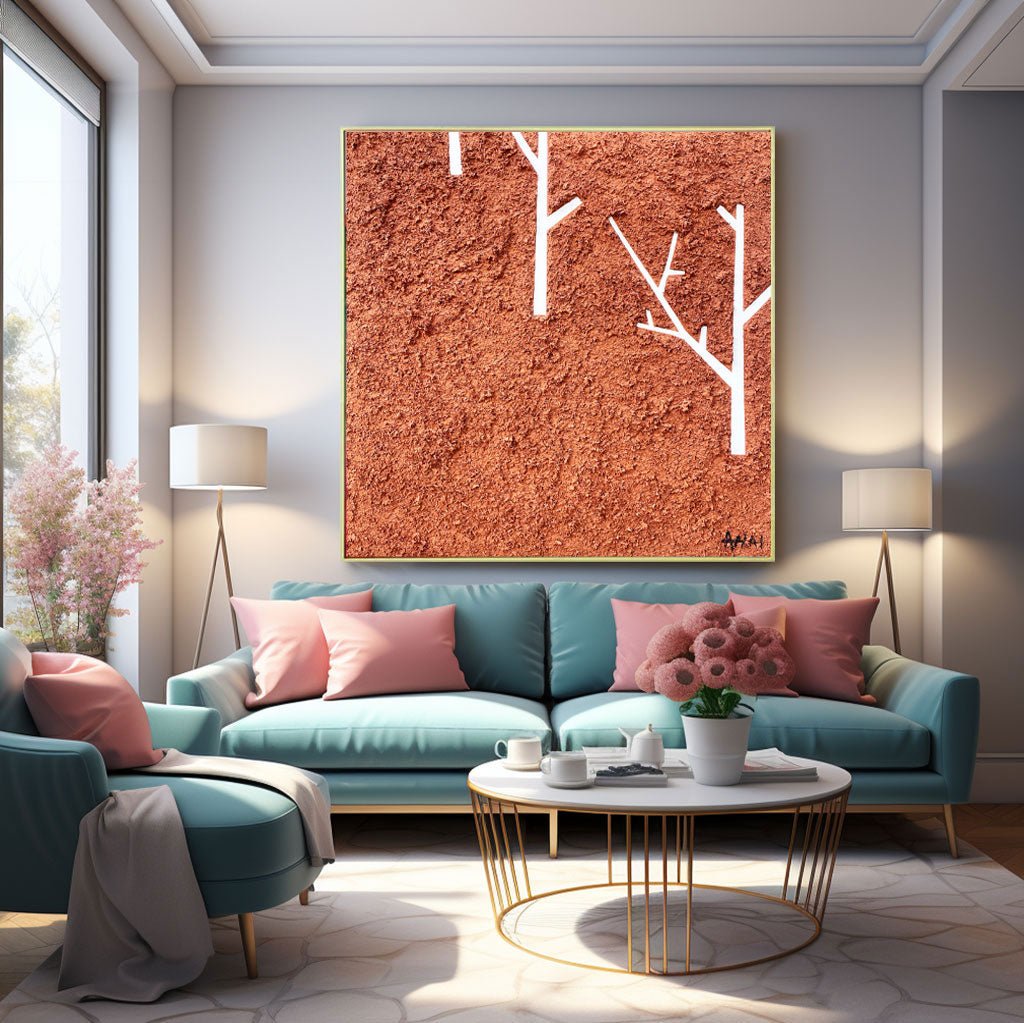 Abstract Painting "Stromy v Púšti”