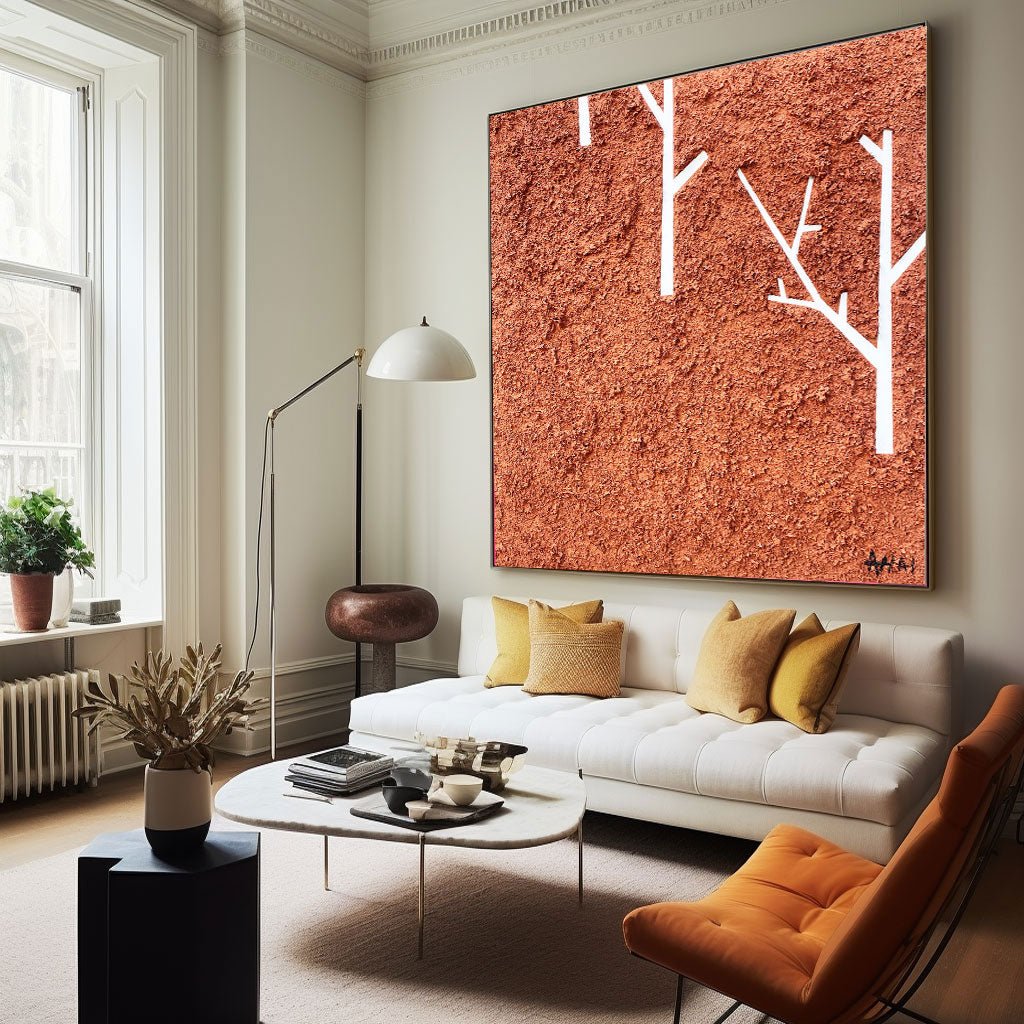 Abstract Painting "Stromy v Púšti”