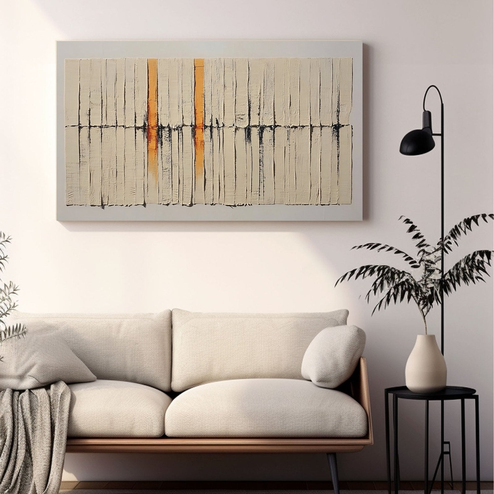 Abstrakt maleri "Suavidad de Contrastes"