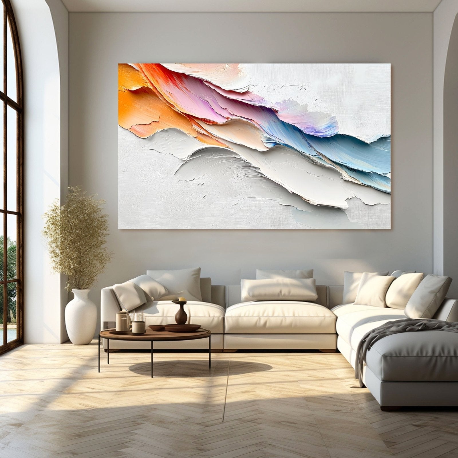 Abstract Painting "Suavidad de la Vida"