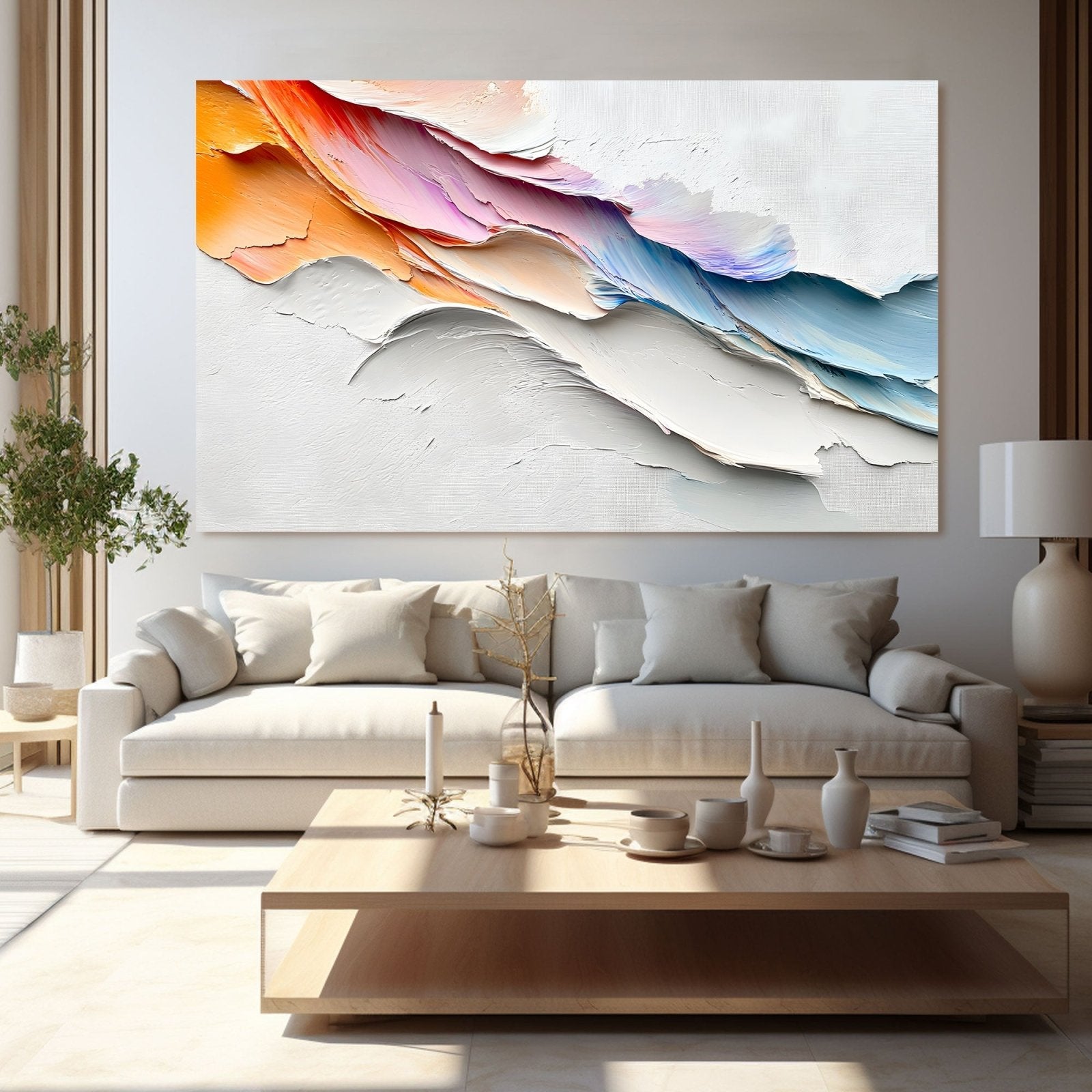 Abstract Painting "Suavidad de la Vida"