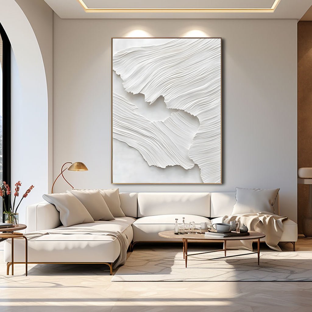 Abstract Painting "Textura Blanca”