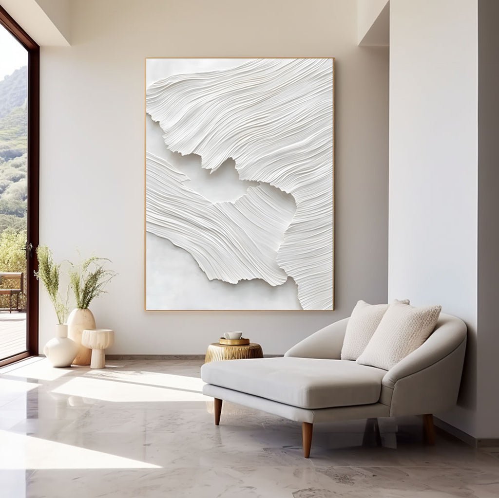 Abstract Painting "Textura Blanca”