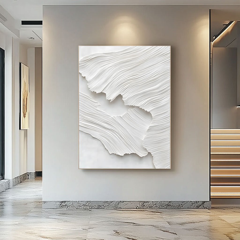Abstract Painting "Textura Blanca”