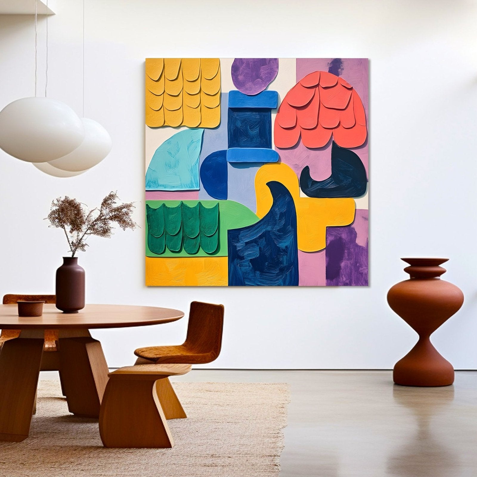 Abstrakt maleri "Textura dell'Essenza"