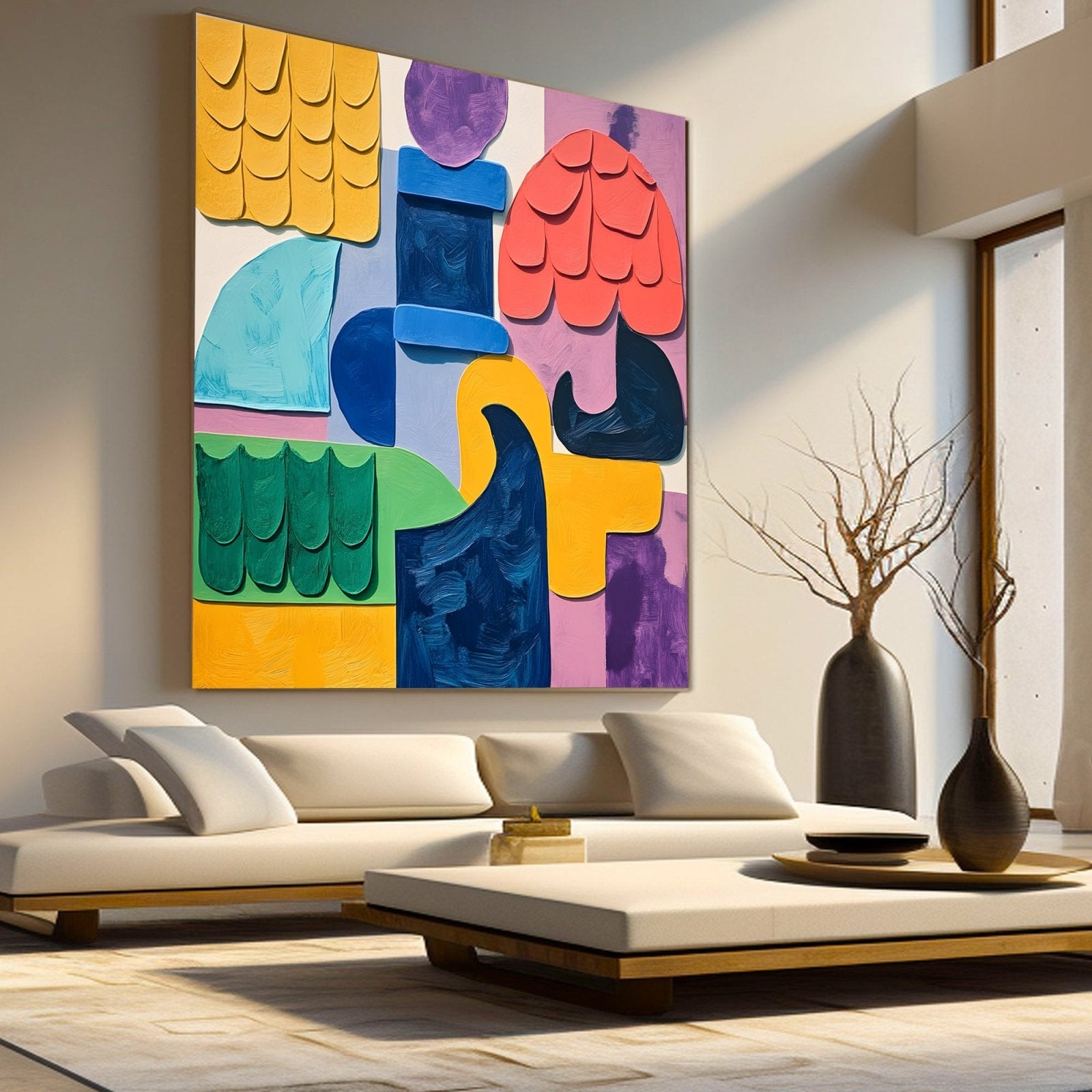Abstrakt maleri "Textura dell'Essenza"
