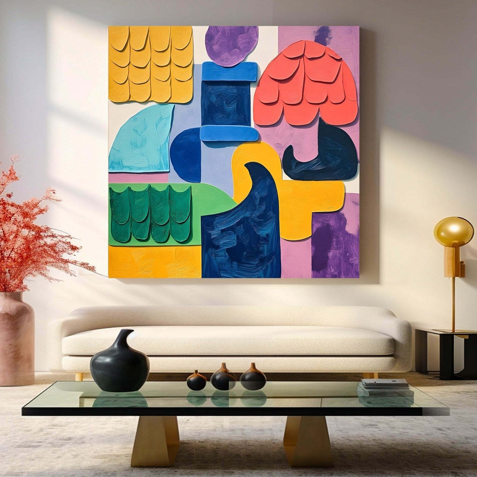 Abstrakt maleri "Textura dell'Essenza"