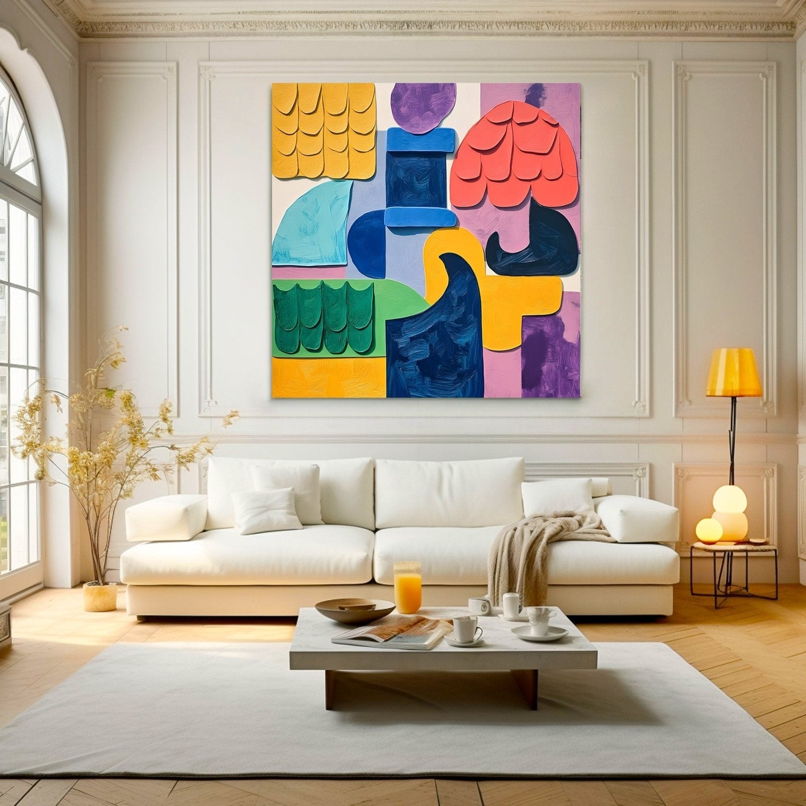 Abstrakt maleri "Textura dell'Essenza"