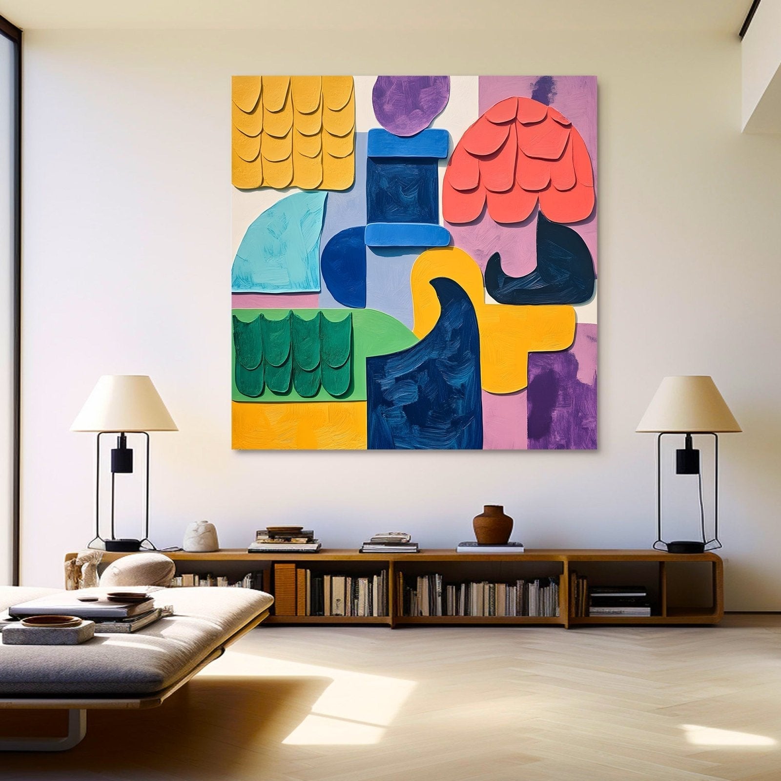 Abstrakt maleri "Textura dell'Essenza"