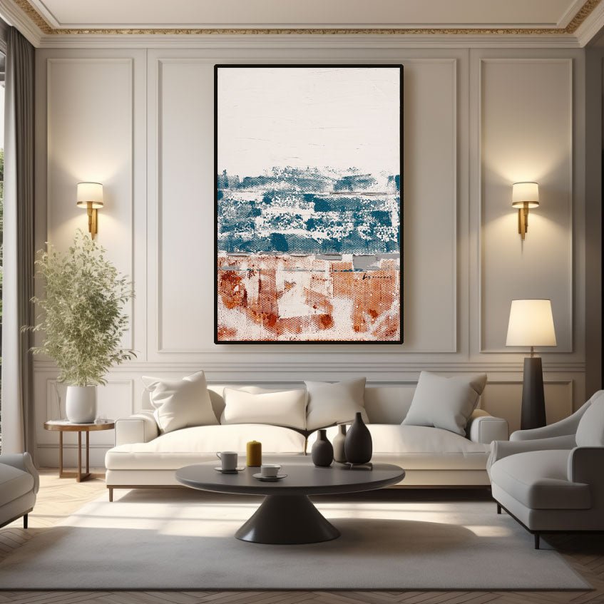 Abstract Painting "Tiempo y Huellas”
