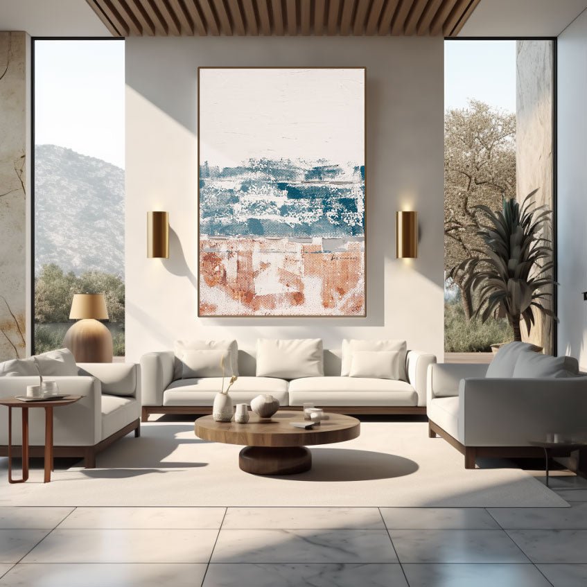Abstract Painting "Tiempo y Huellas”