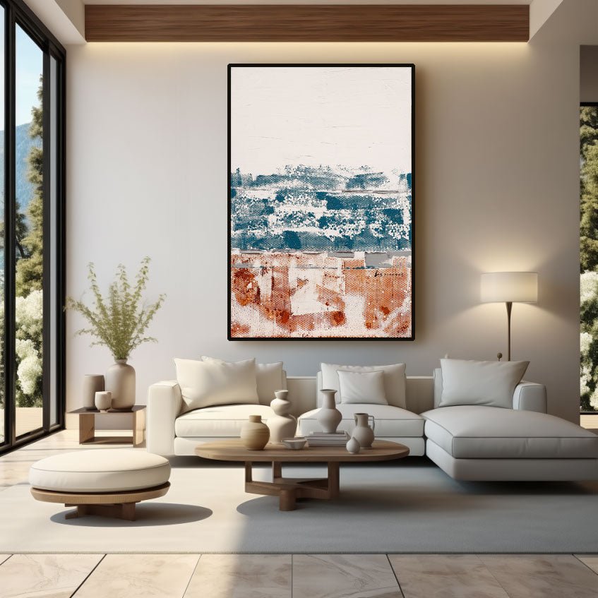Abstract Painting "Tiempo y Huellas”