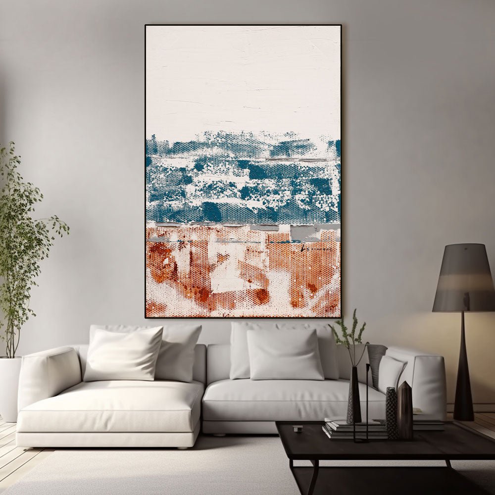 Abstract Painting "Tiempo y Huellas”