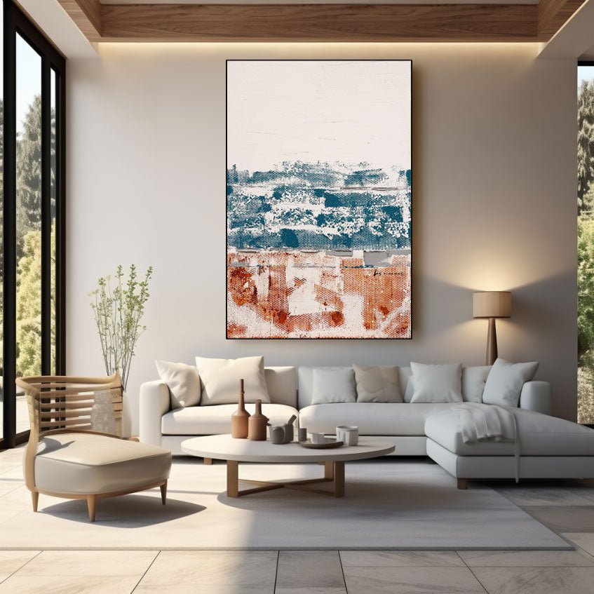 Abstract Painting "Tiempo y Huellas”